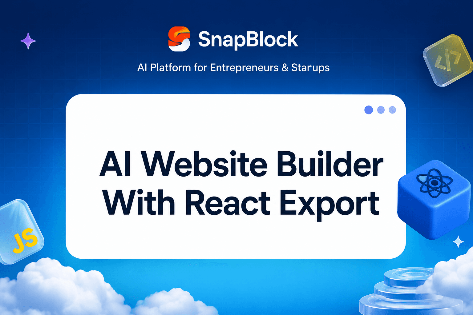 AI Website Builder With React Export