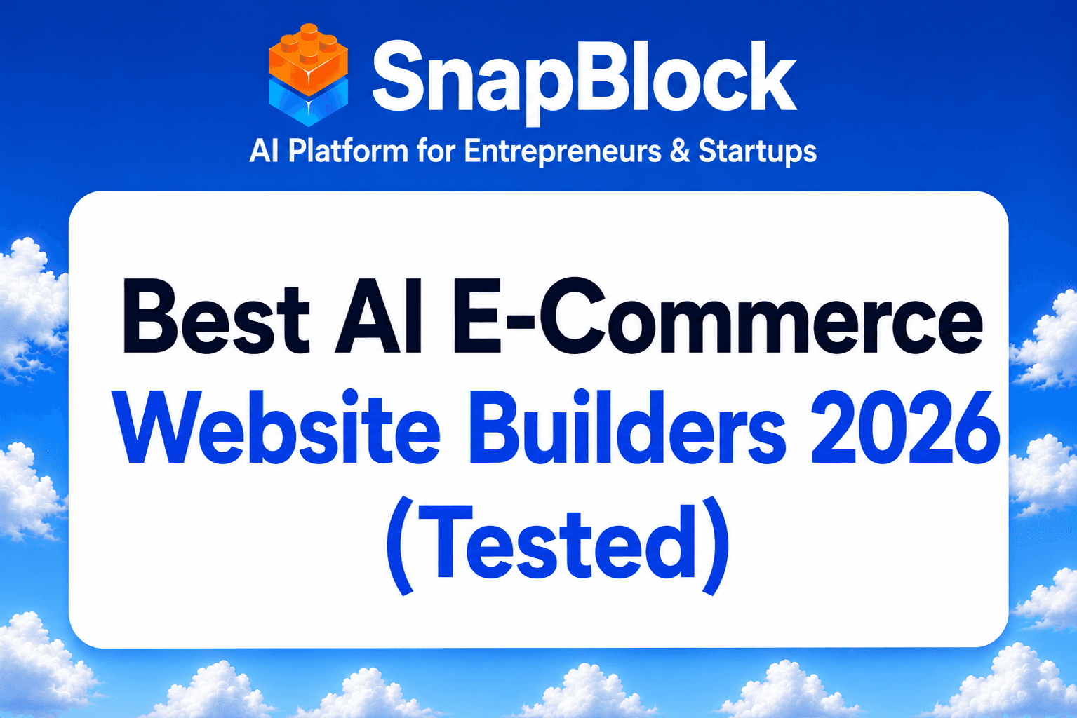 Best AI E-Commerce Website Builders 2026 (Tested)